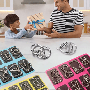 Woyuosn Metal Brain Teaser Puzzles Steel IQ Games